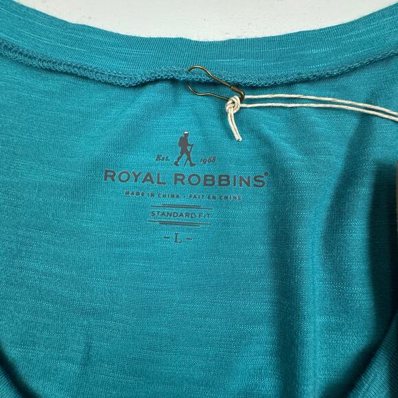Royal Robbins Outdoor Soft Noe 3/4-Sleeve Vee Shirt Women's Size Large - Picture 6 of 7